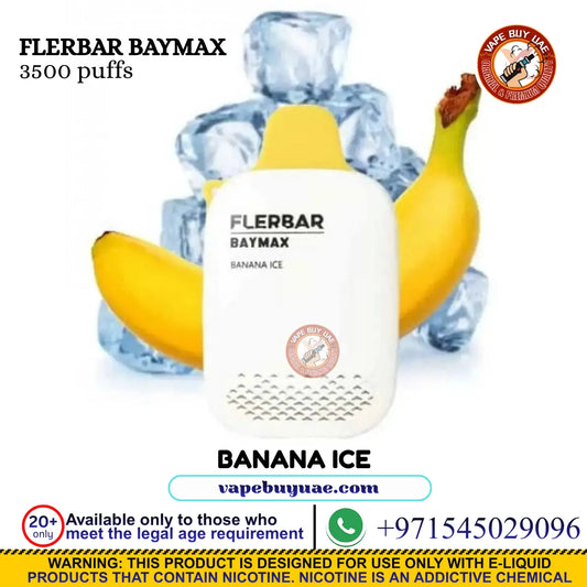 FLERBAR BAYMAX 3500 Puffs 0% Disposable Vape | Buy Vape in Dubai