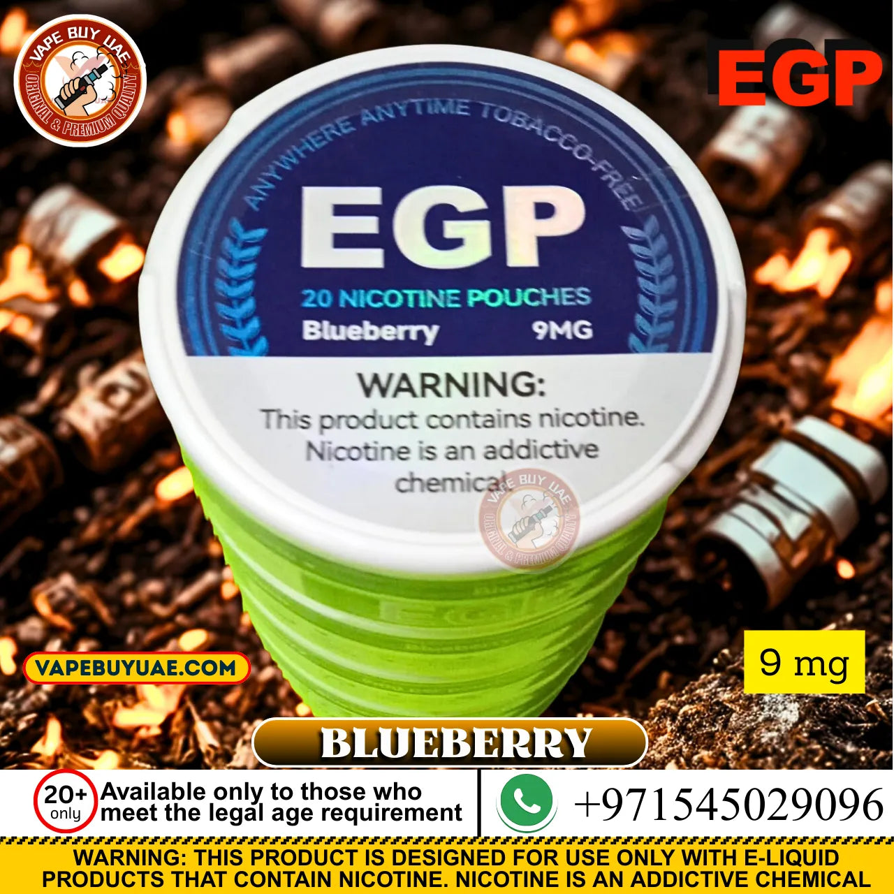 Dubai vapers EGP Nicotine Pouches 9MG – Buy Online