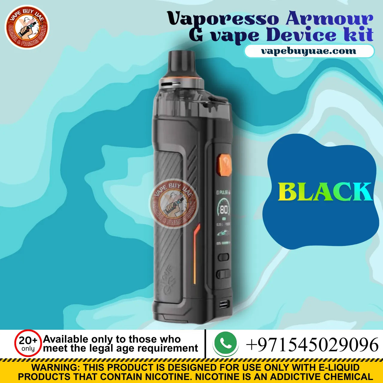 Vaporesso Armour G durable pod system vape design Dubai
