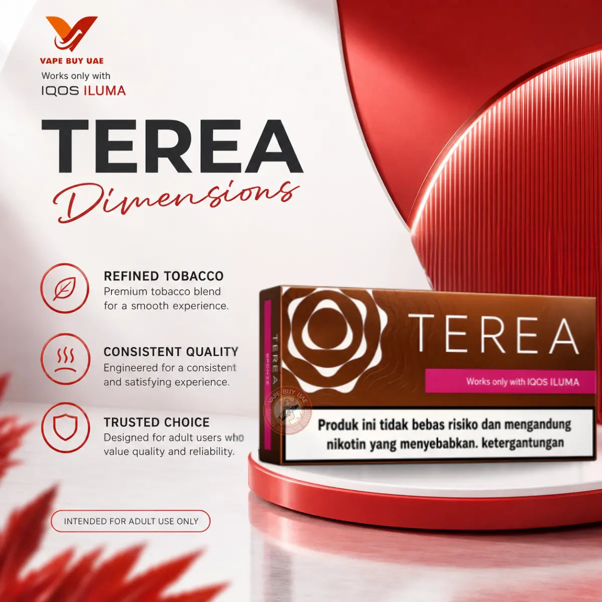 IQOS TEREA Dimensions Indonesia tobacco sticks for IQOS ILUMA