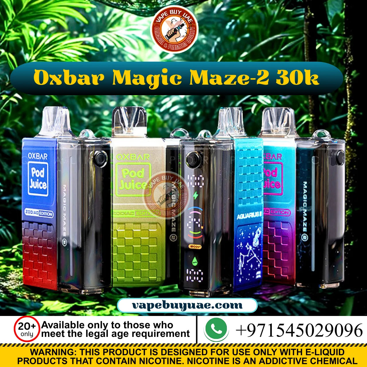 Oxbar Magic Maze-2 30000 puffs disposable vape device Dubai