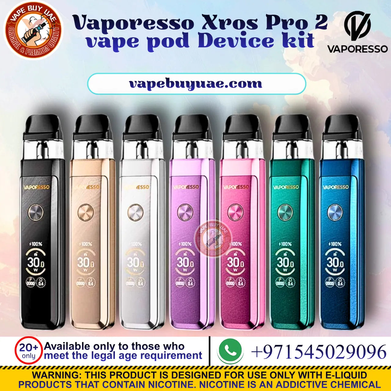 Vaporesso Xros Pro 2 vape pod kit for daily use UAE