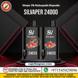 Silvaper 24000 puffs rechargeable disposable vape battery Dubai