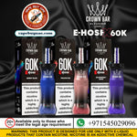 Al Fakher Crown Bar E-HOSE X Grape Berry 60K Puffs DTL Shisha Rechargeable Disposable