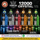 AL FAKHER Crystal V2 12000 Puffs rechargeable disposable vape flavors in UAE