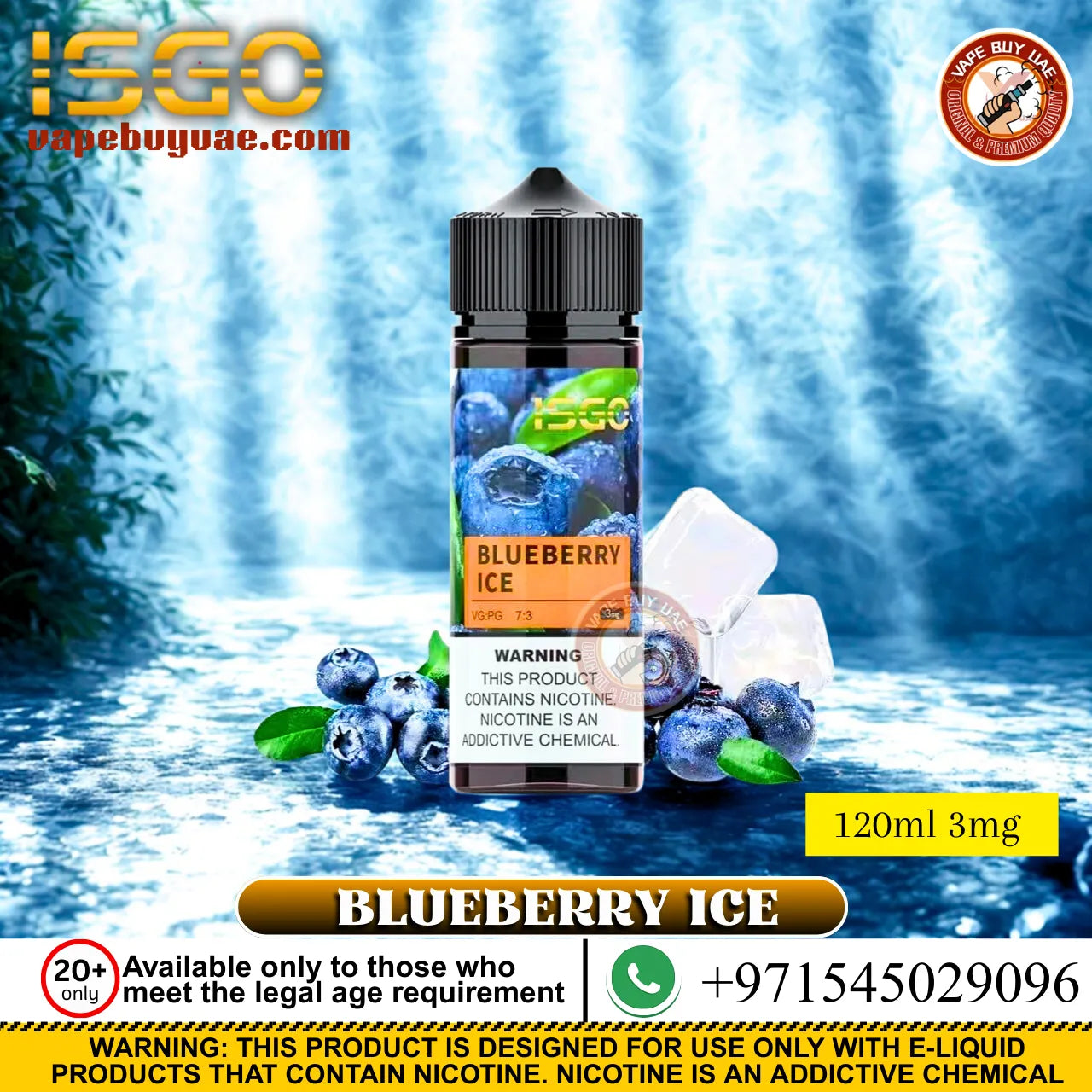 Isgo E-Liquid 120ml 3mg
