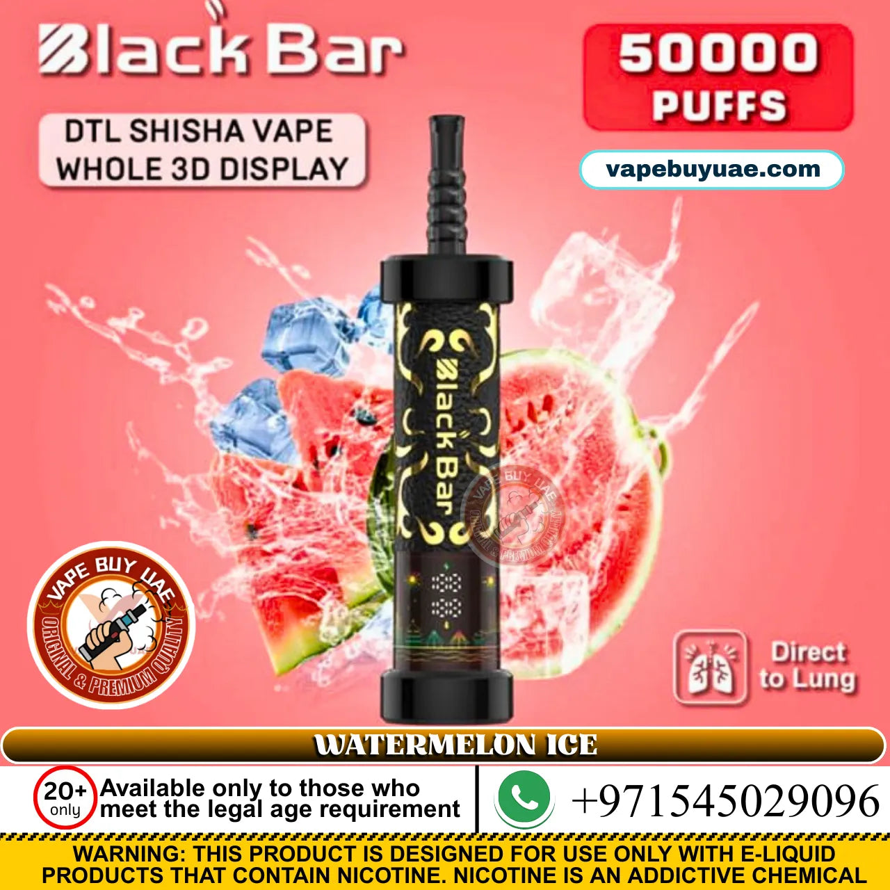 Best Vape Flavors Black Bar 50,000 Puffs Disposable Vape