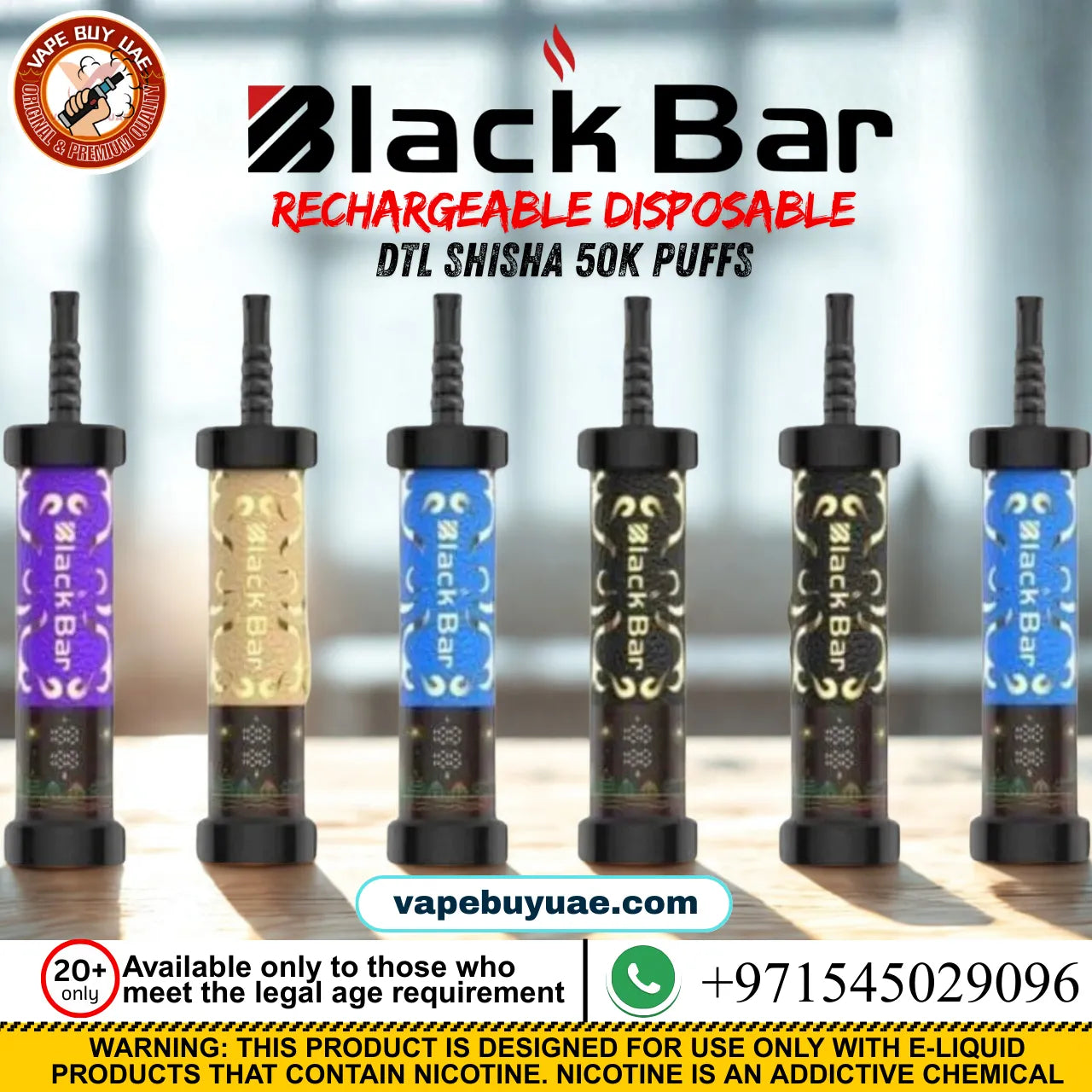 Best Vape Flavors Black Bar 50,000 Puffs Disposable Vape