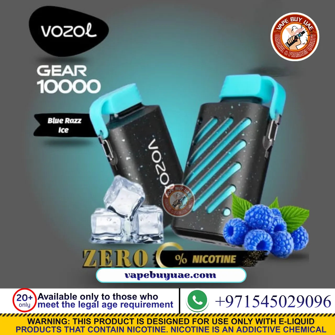 Buy VOZOL Gear 10000 Puffs 0mg Vape in Dubai