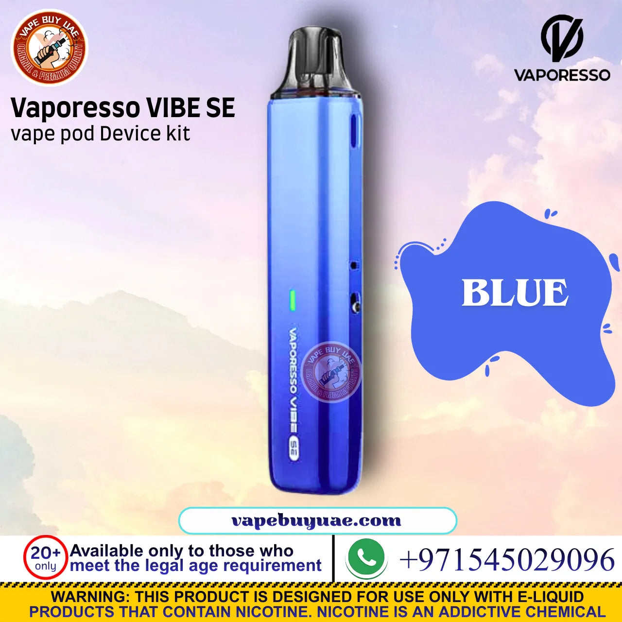 Vaporesso Vibe SE smooth flavor pod system Dubai
