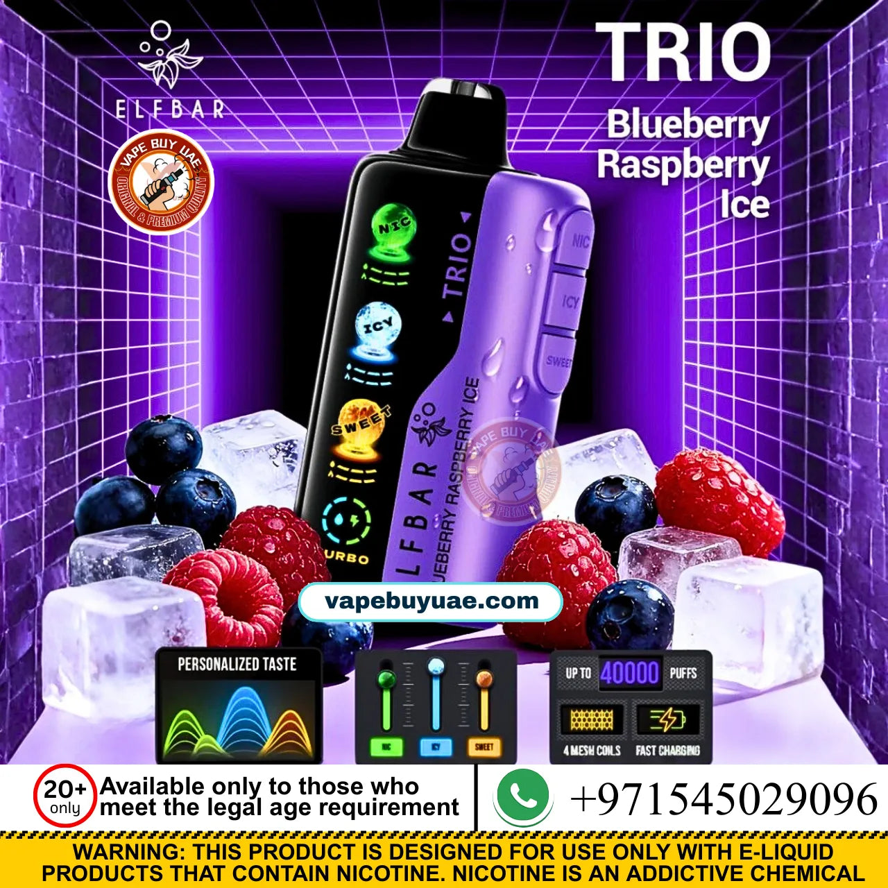 ELFBAR TRIO 40K PUFFS
