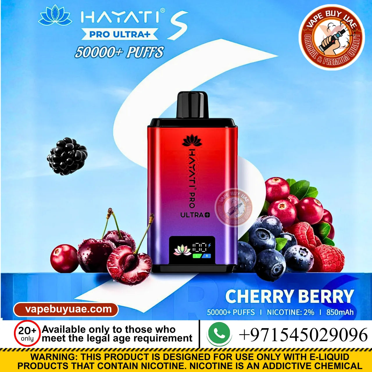 Hayati pro ultra 50k+ puffs rechargeable disposable