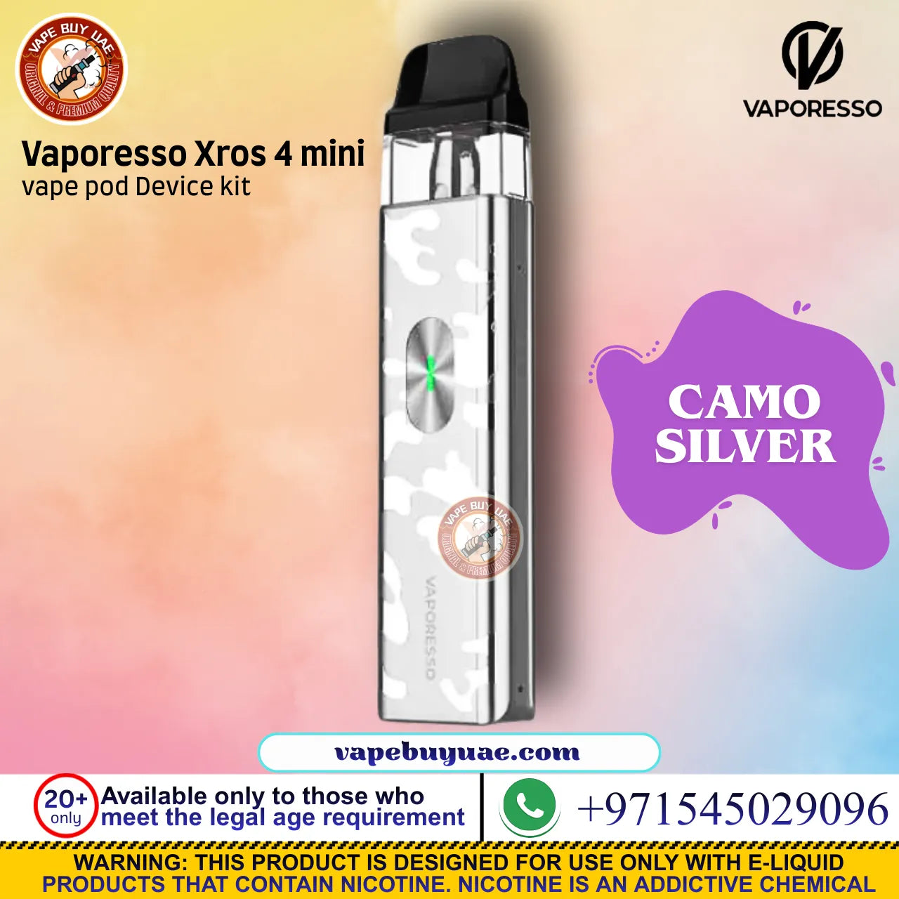 Vaporesso XROS 4 Mini premium pod system vape Dubai