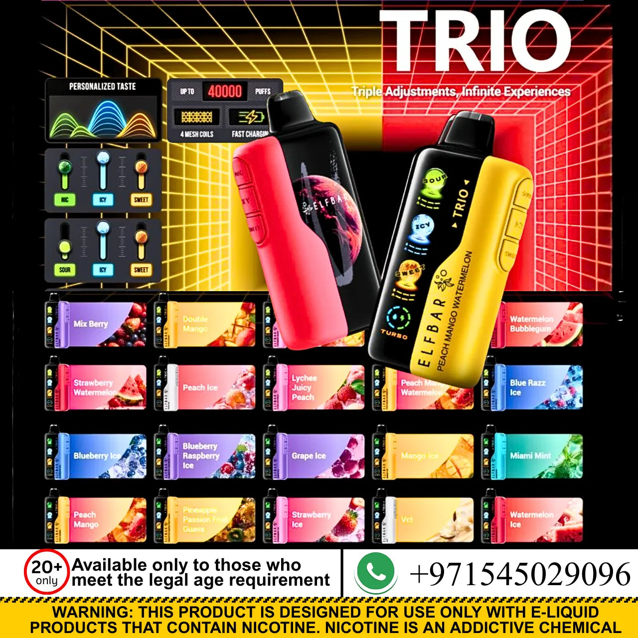 ELFBAR TRIO 40K PUFFS