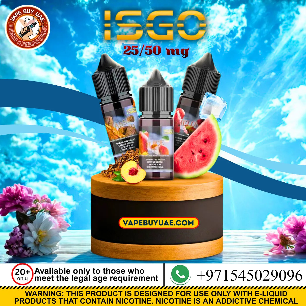 ISGO salt nic vape UAE product for comfortable everyday use