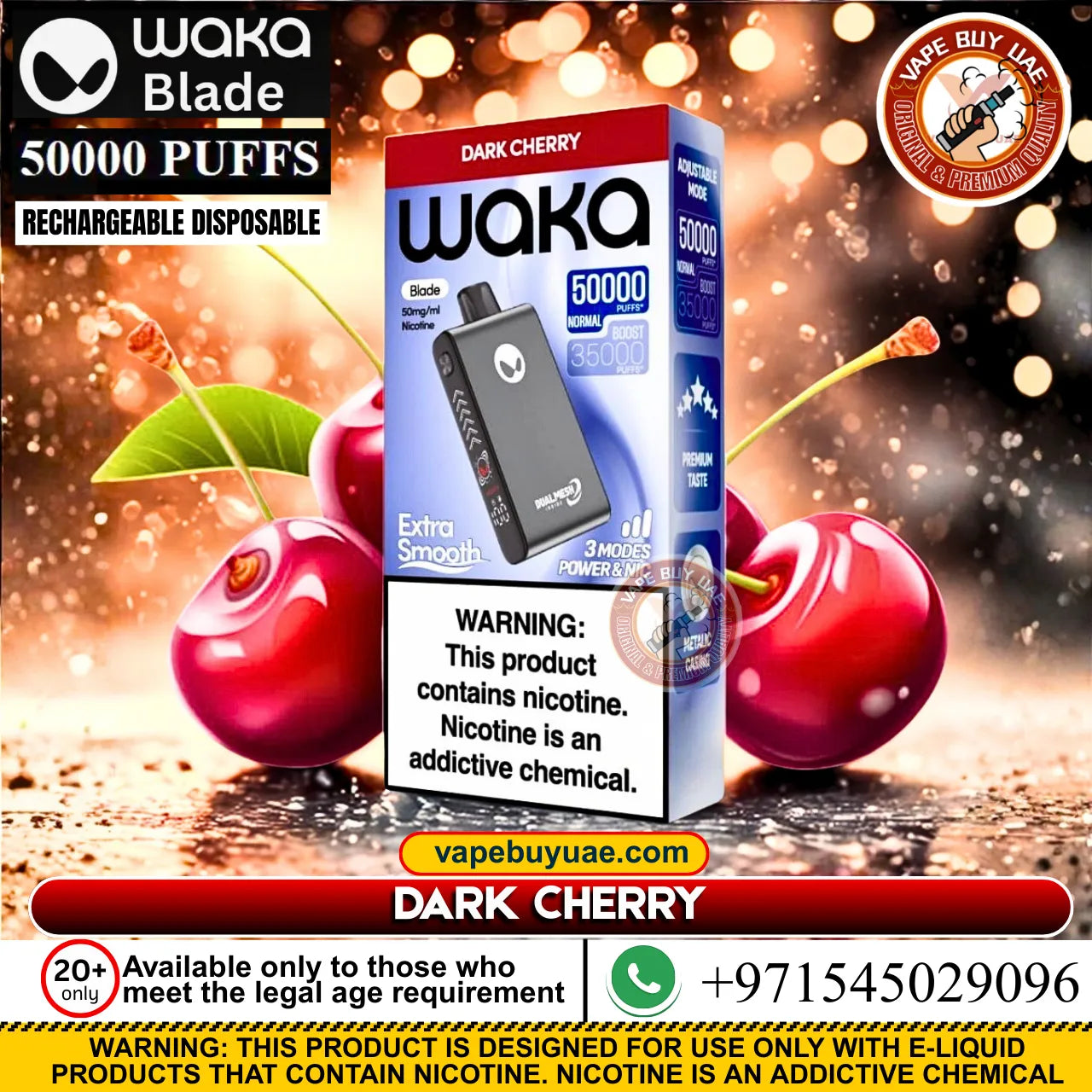 Waka Blade 50K Puffs Disposable Rechargeable Vape