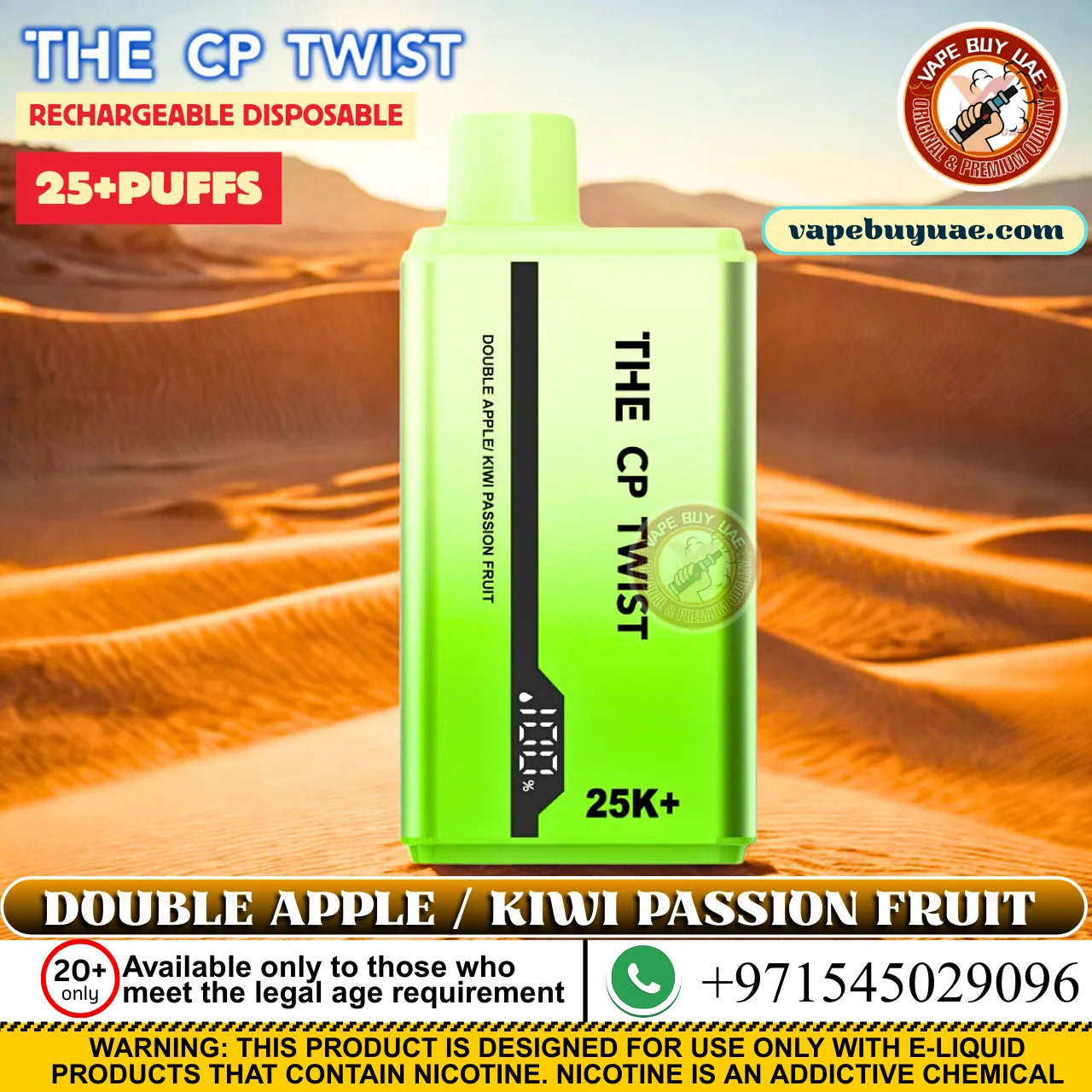 Crystal The CP Twist 25+puffs Rechargeable Disposable