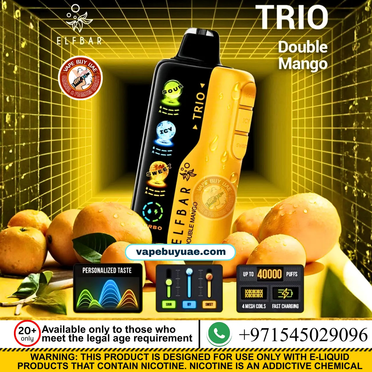 ELFBAR TRIO 40K PUFFS