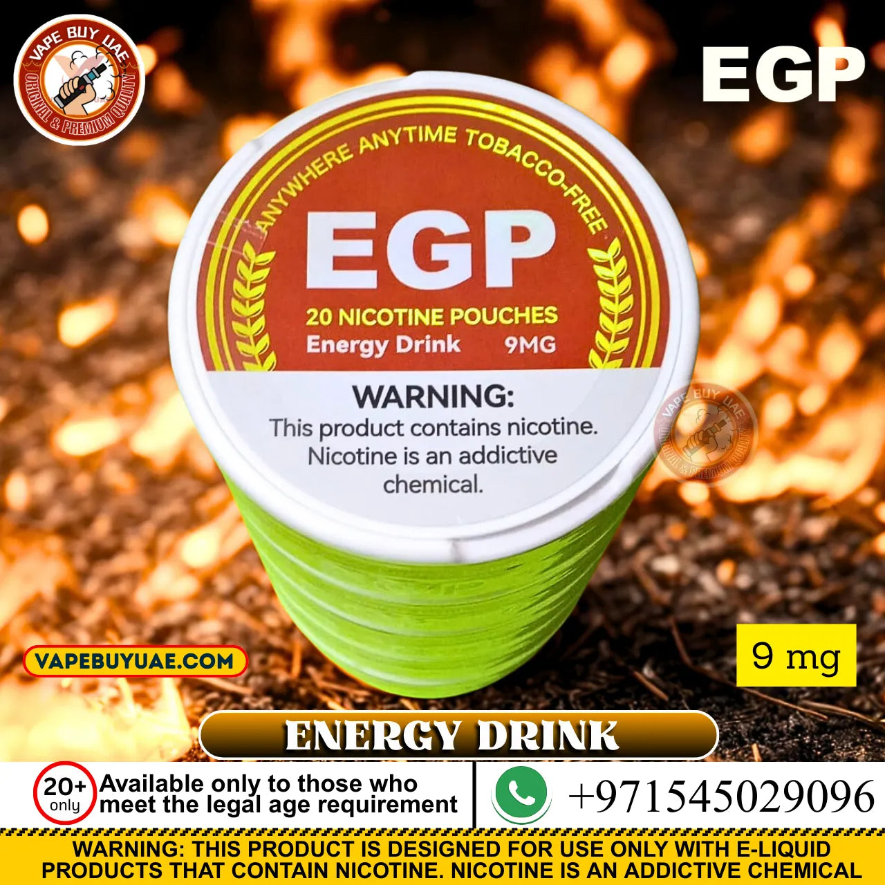 Dubai vapers EGP Nicotine Pouches 9MG – Buy Online