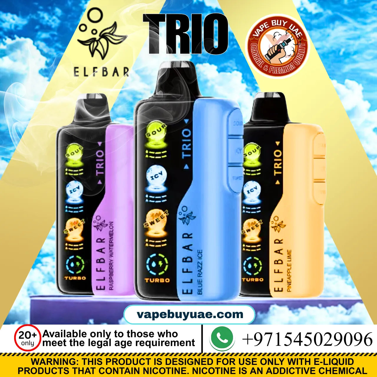 ELFBAR TRIO 40K PUFFS