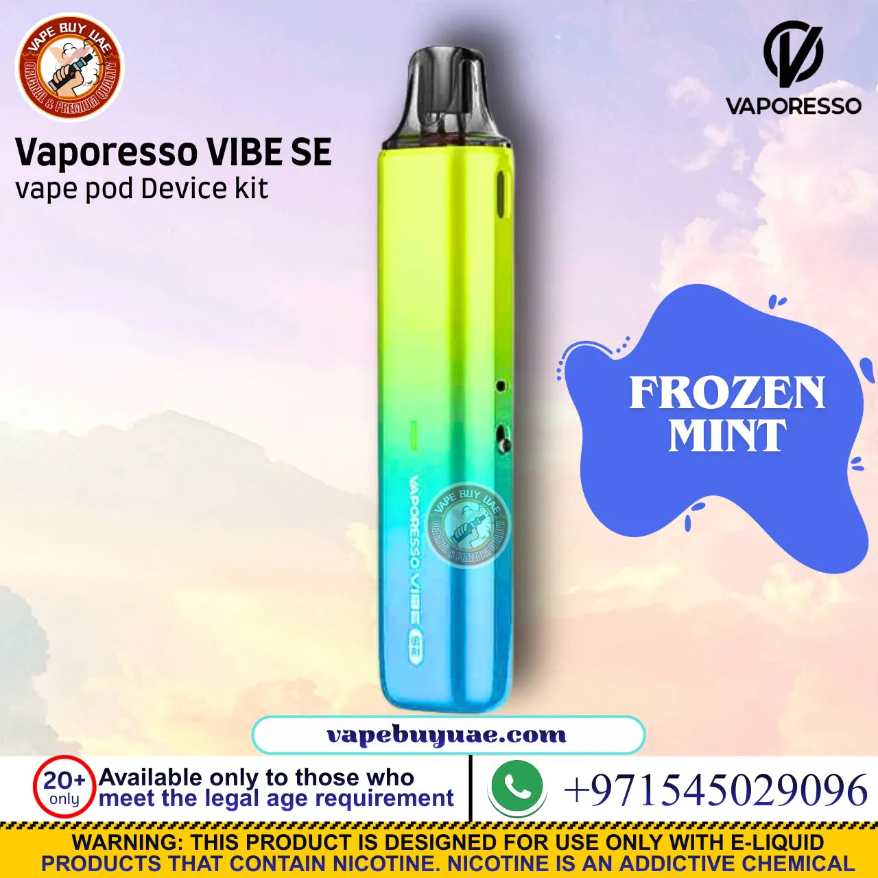 Vaporesso Vibe SE long battery pod vape Dubai
