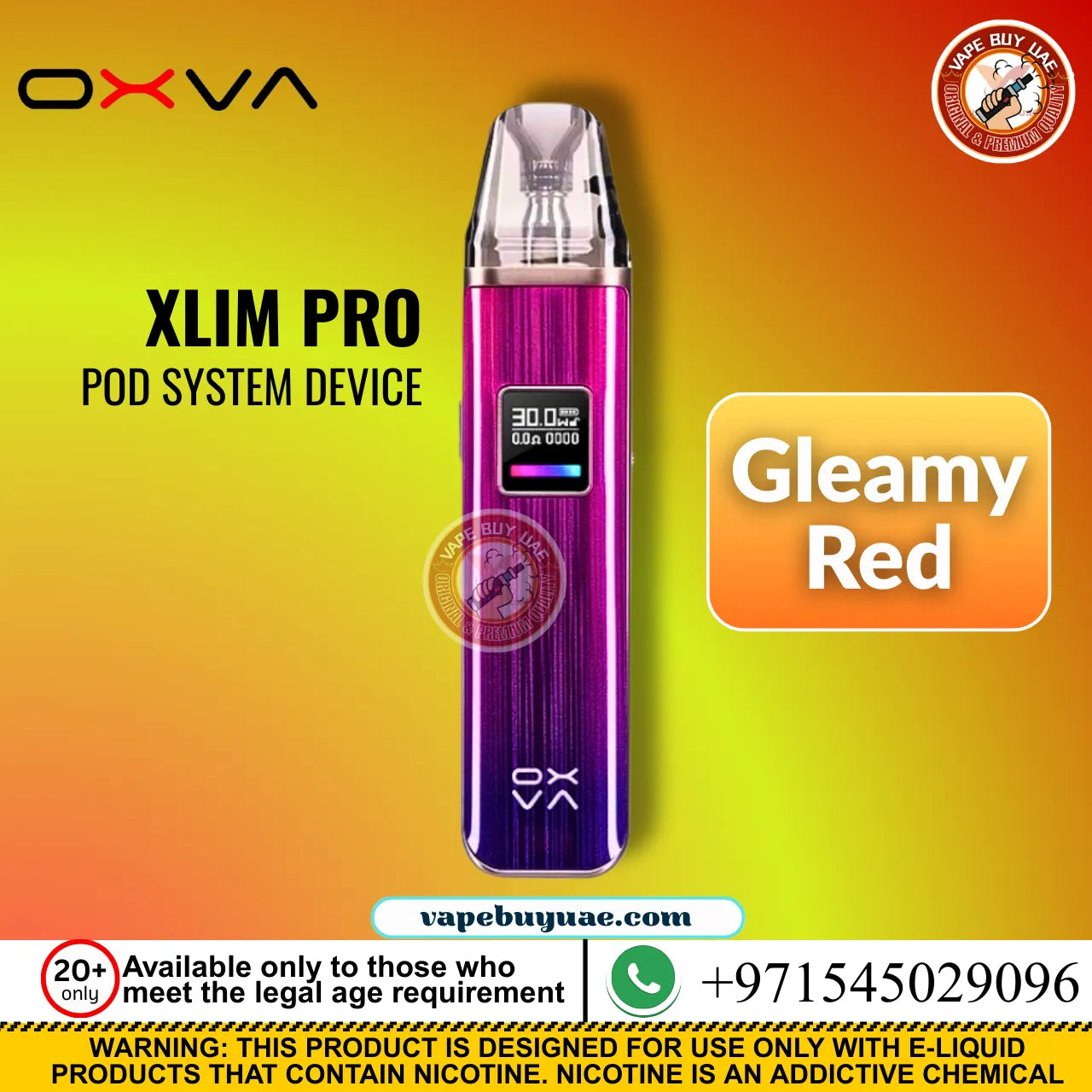 OXVA Xlim Pro refillable pod vape device Dubai