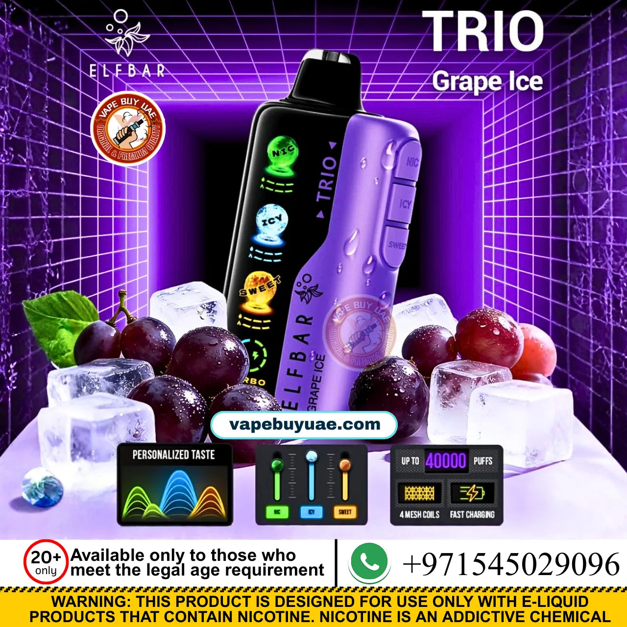 ELFBAR TRIO 40K PUFFS
