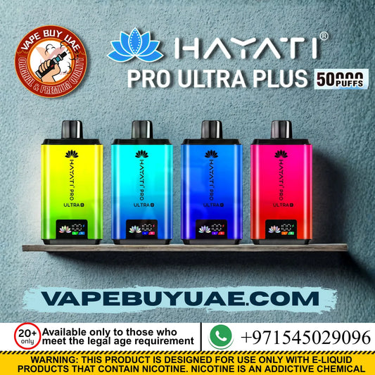 Hayati pro ultra 50k+ puffs rechargeable disposable
