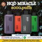 HQD Miracle 8000 Puffs 0% Disposable Vape Dubai