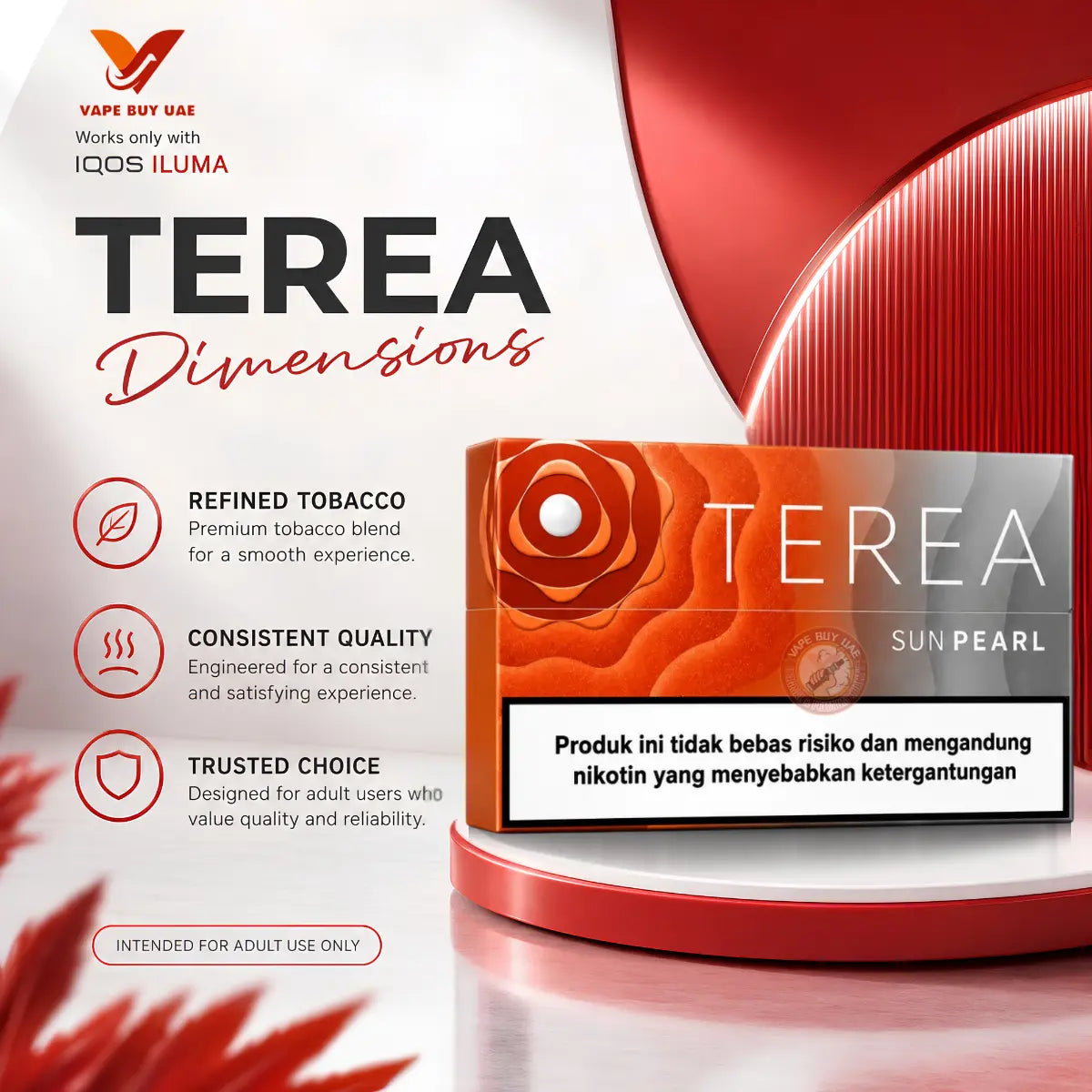 IQOS TEREA Sun Pearl Indonesian premium ILUMA compatible heated tobacco sticks
