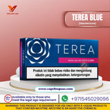 IQOS TEREA Blue Indonesia pack with smooth tobacco and menthol profile designed for IQOS ILUMA devices in UAE.