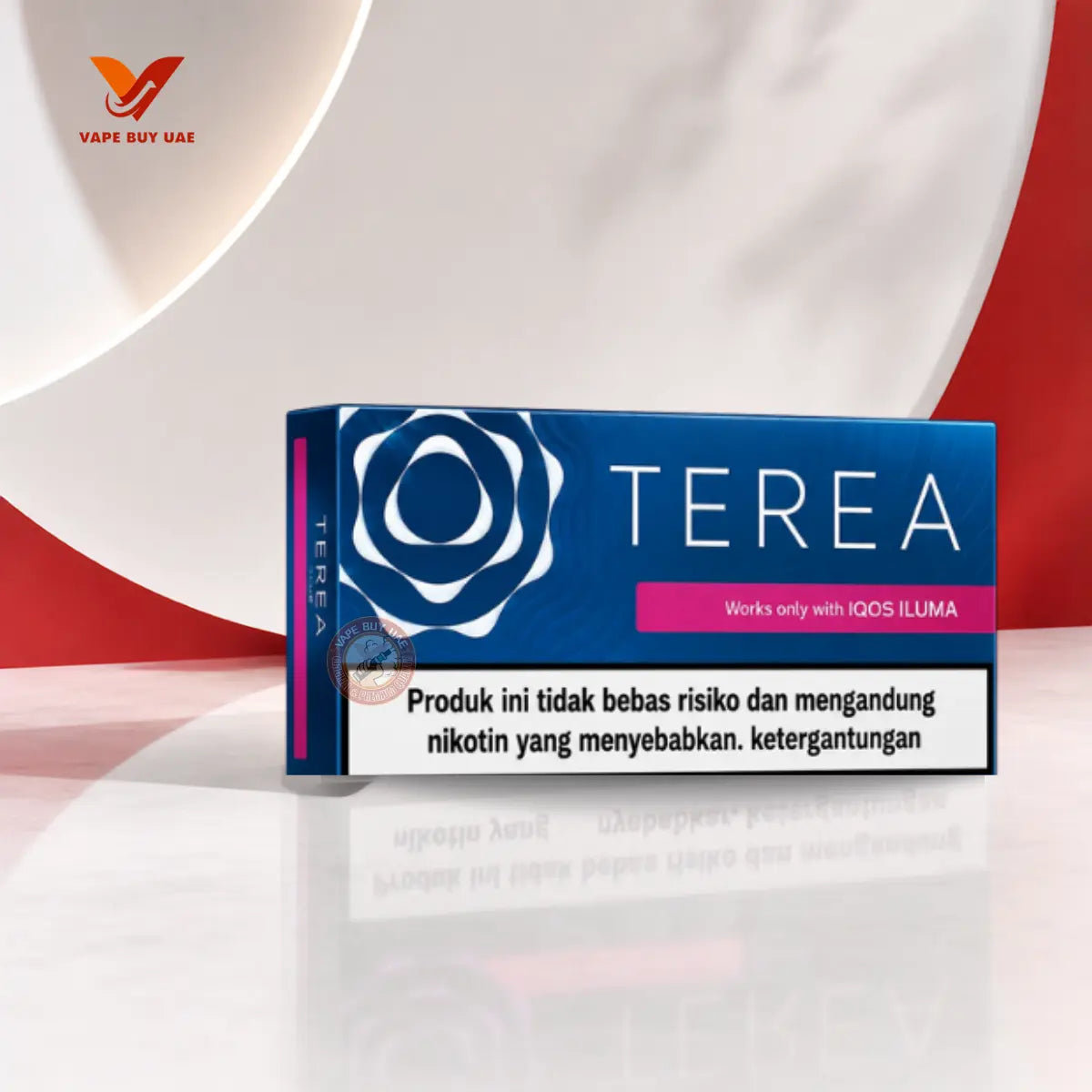 IQOS TEREA Blue Indonesia heated tobacco stick pack with smooth tobacco and cooling menthol profile for IQOS ILUMA devices.