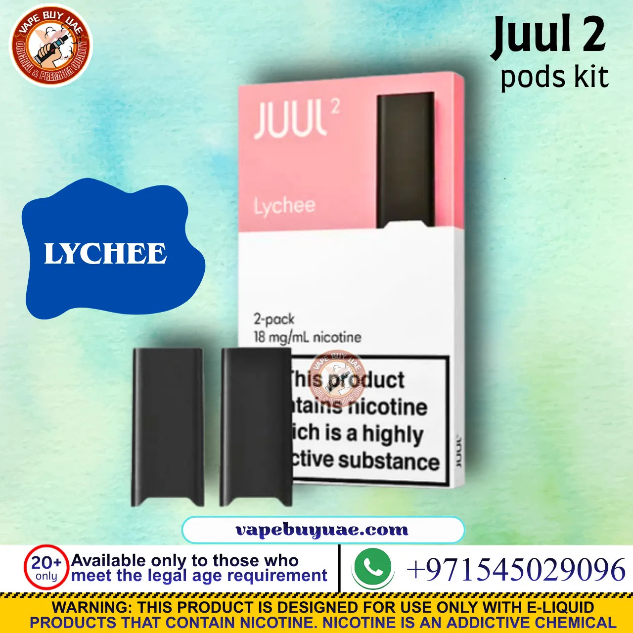 Juul 2 pods 18MG nicotine pod vape kit available in UAE