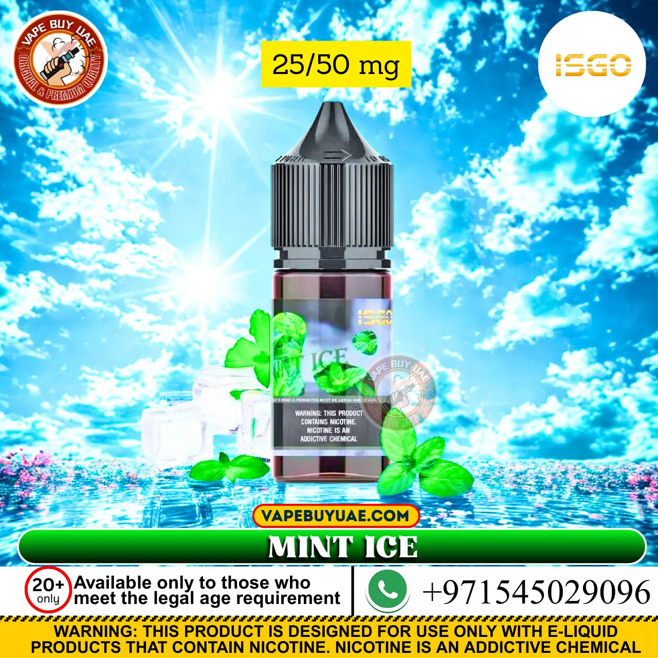 ISGO salt nicotine e-liquid for smooth and satisfying pod vaping