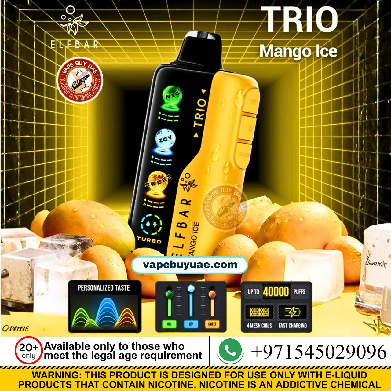 ELFBAR TRIO 40K PUFFS