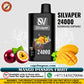 Silvaper 24000 puffs rechargeable disposable vape battery Dubai