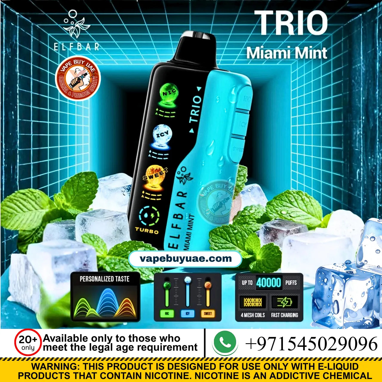 ELFBAR TRIO 40K PUFFS
