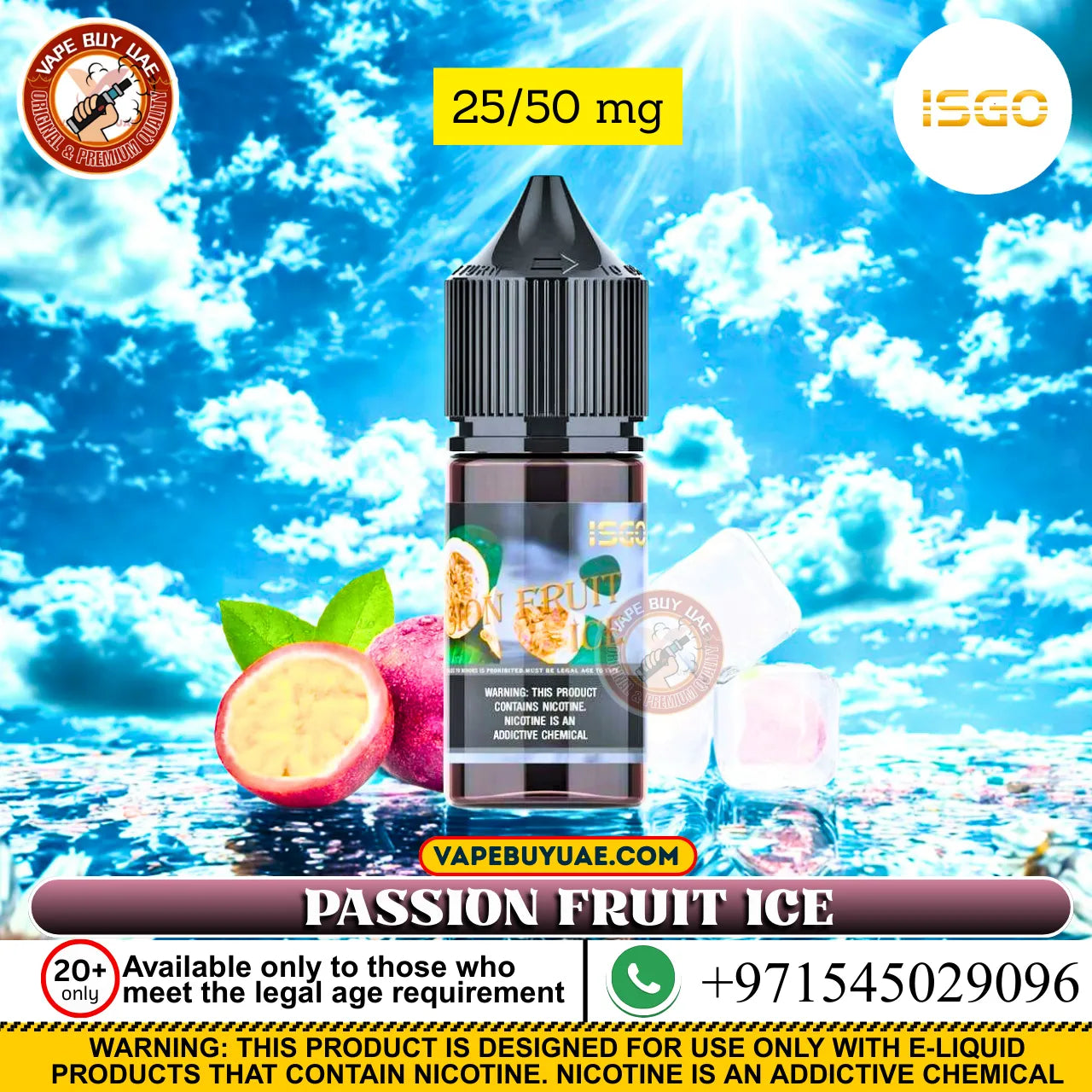 ISGO E-Liquid 120ml 3mg designed for pod systems and daily vaping