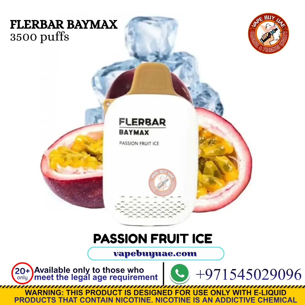 FLERBAR BAYMAX 3500 Puffs 0% Disposable Vape | Buy Vape in Dubai
