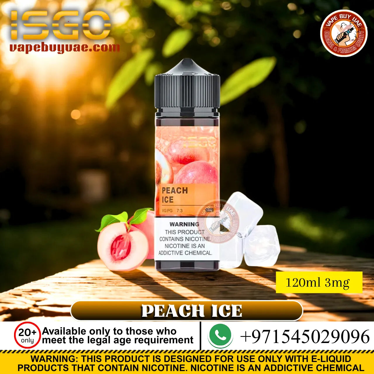 Isgo E-Liquid 120ml 3mg
