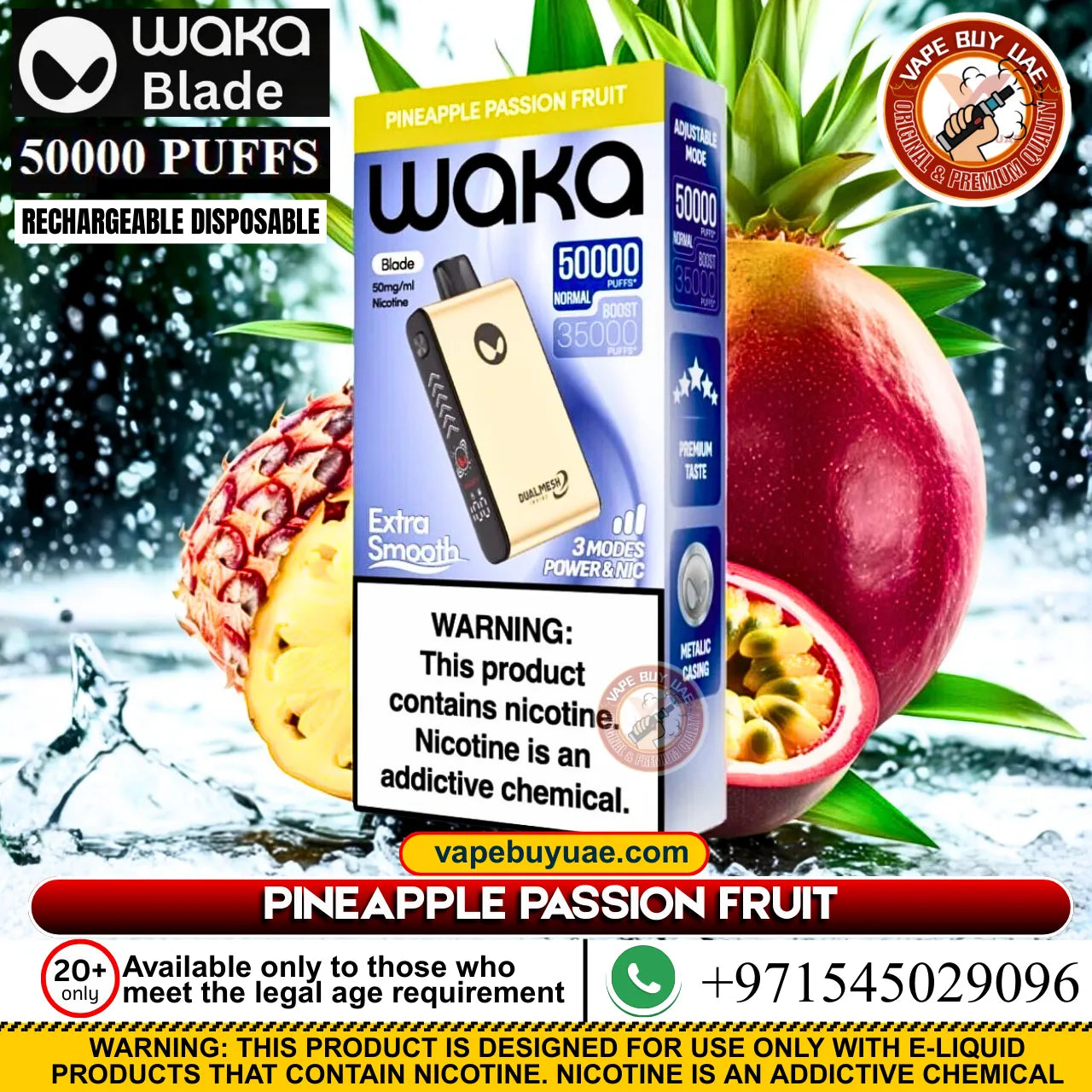 Pineapple passion fruit vape flavor with sweet pineapple and tangy passion fruit