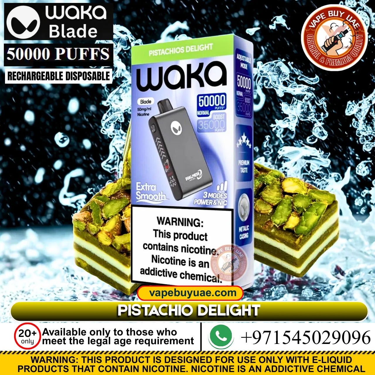 Pistachio delight vape flavor with creamy, nutty pistachio sweetness