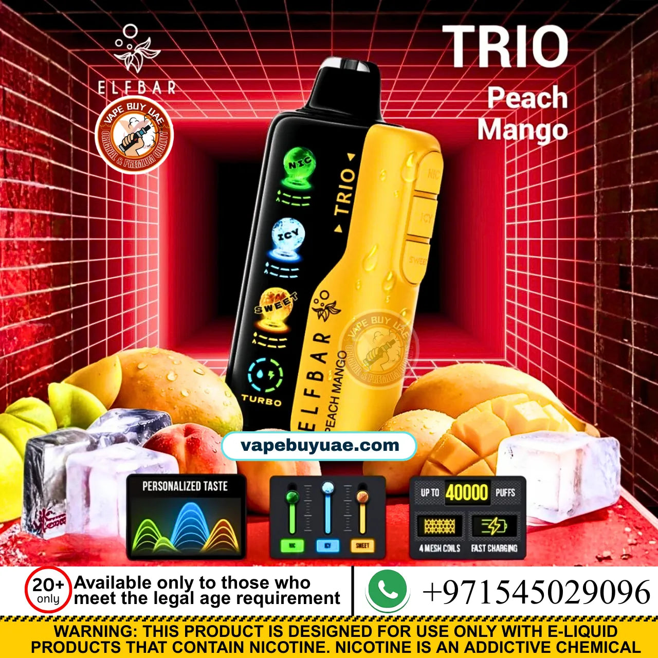 ELFBAR TRIO 40K PUFFS