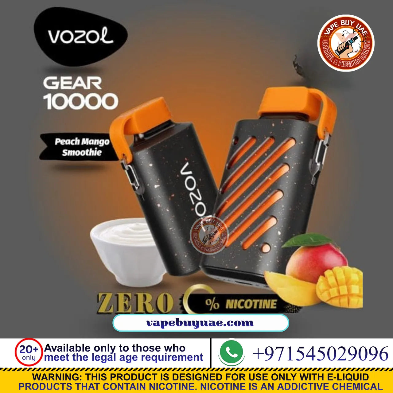 Buy VOZOL Gear 10000 Puffs 0mg Vape in Dubai