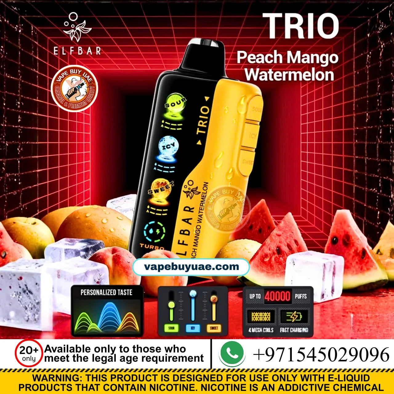 ELFBAR TRIO 40K PUFFS