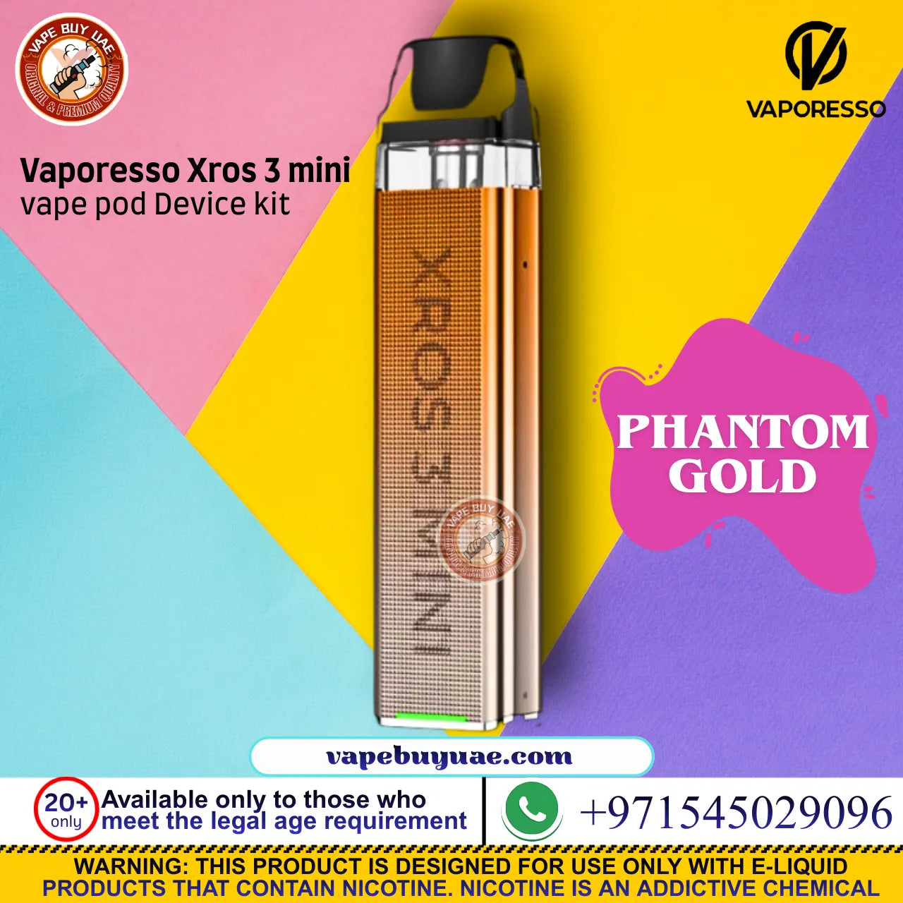 Vaporesso Xros 3 mini vape pod Device kit