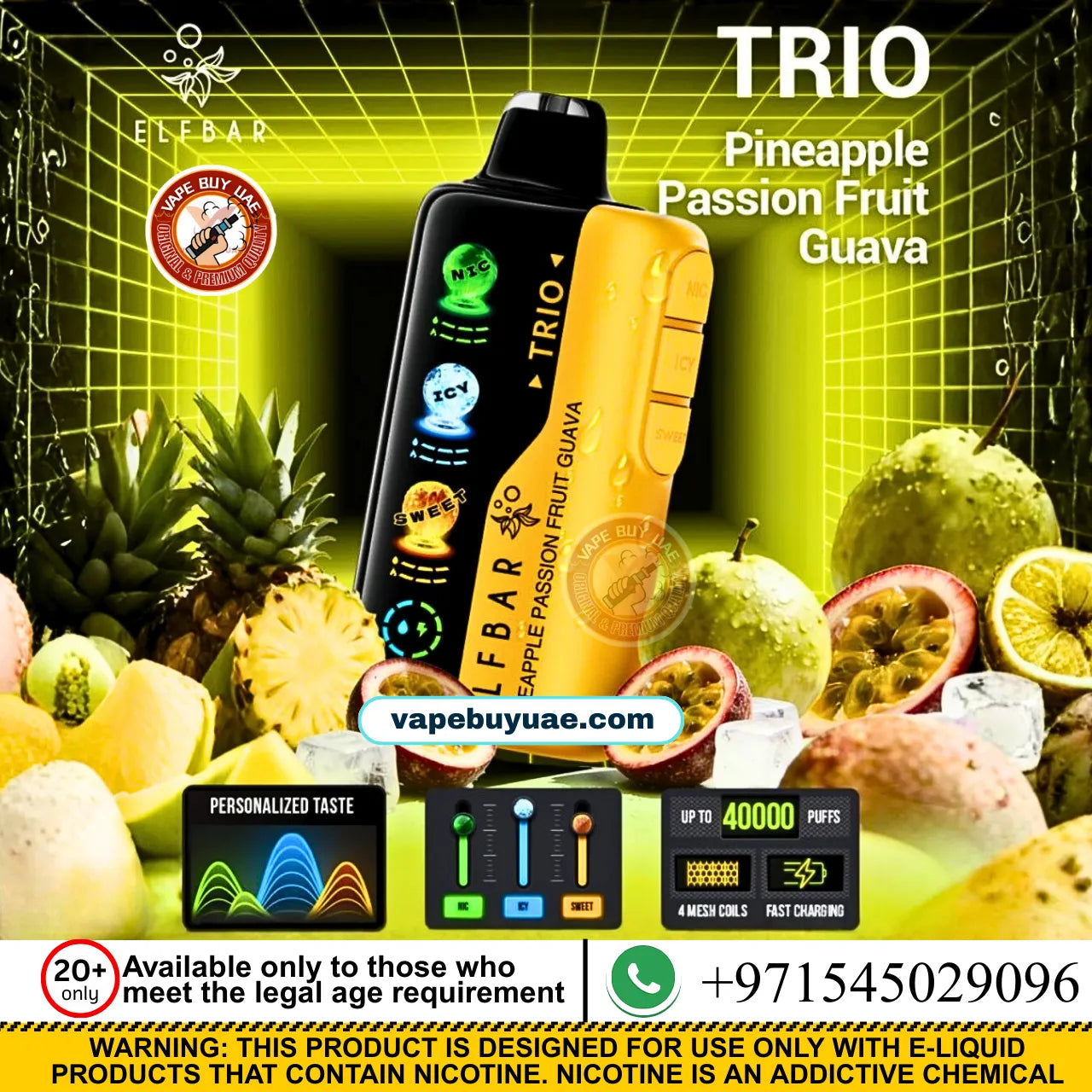 ELFBAR TRIO 40K PUFFS