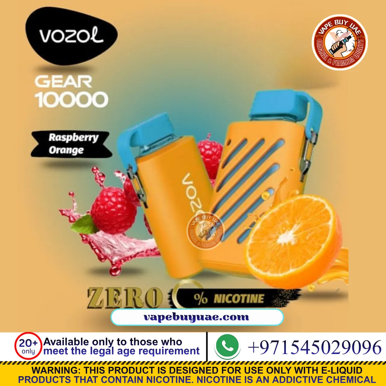 Buy VOZOL Gear 10000 Puffs 0mg Vape in Dubai