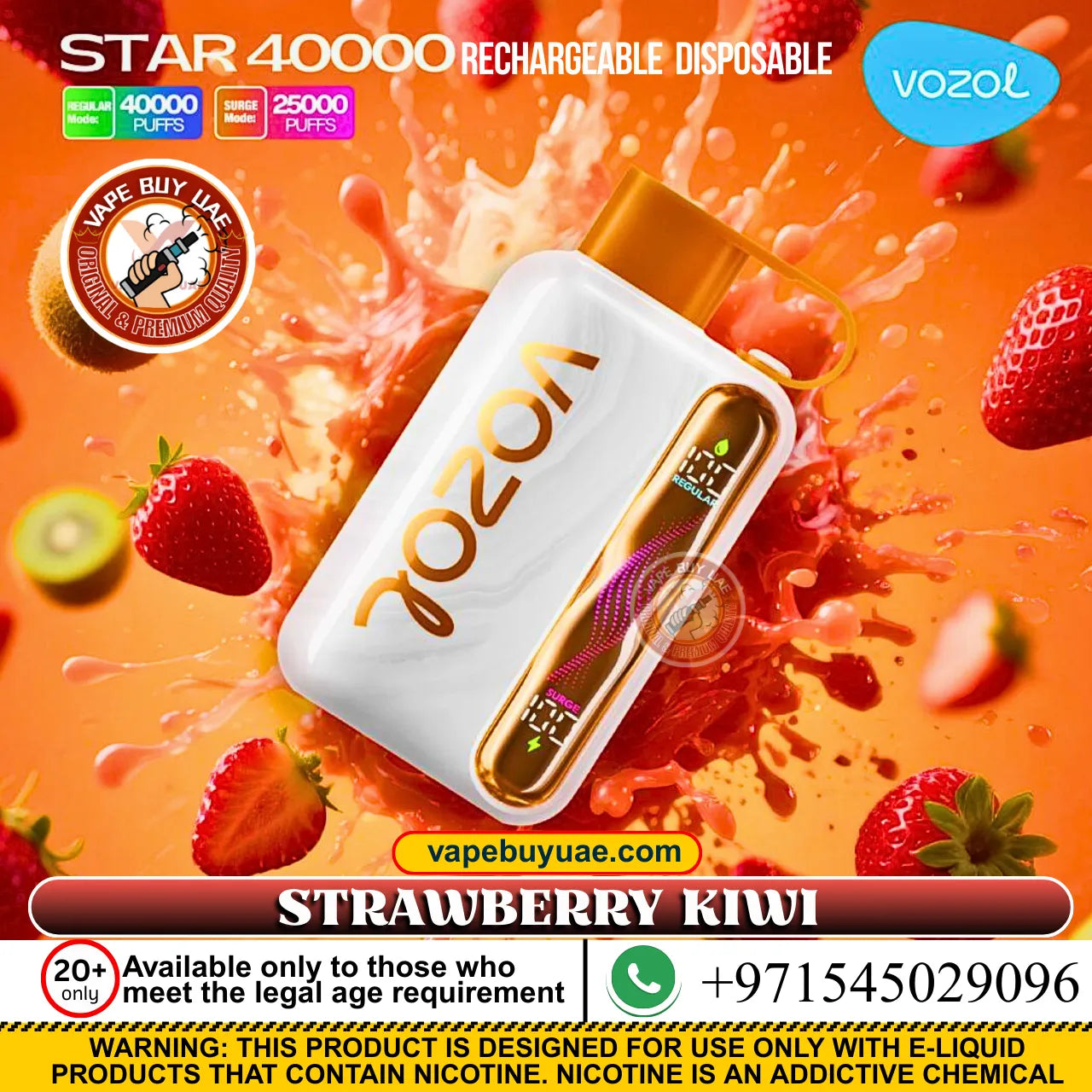Vozol Star 40K Puffs Rechargeable Disposable Vape