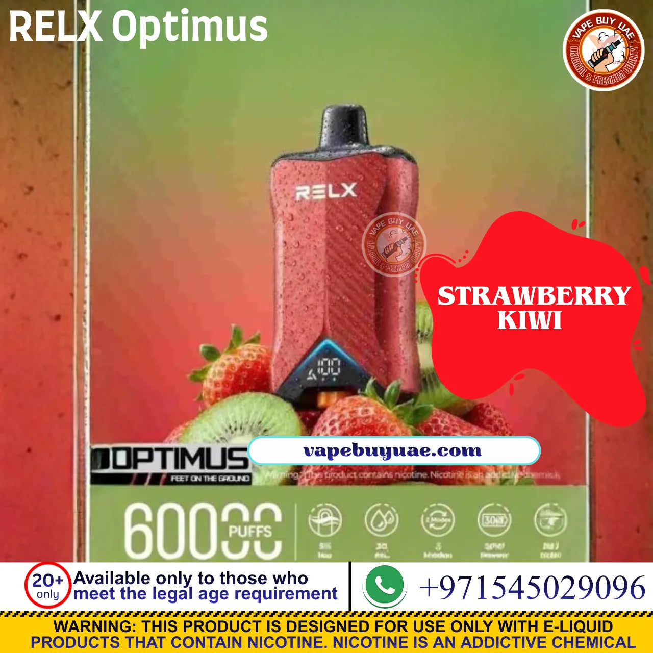 RELX Optimus Paan flavor disposable vape UAE
